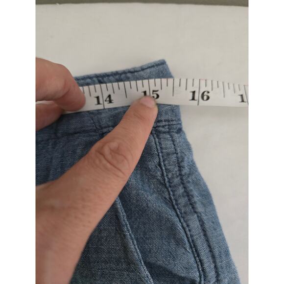 Gap size 4 women's chambray girlfriend khakis - Picture 8 of 10